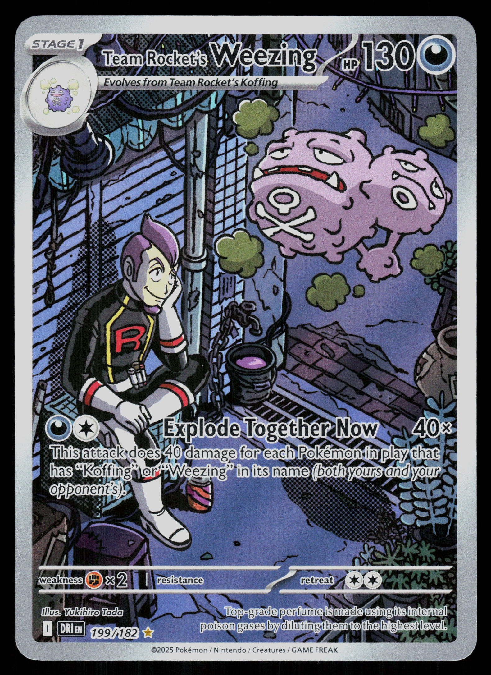 SV10: Destined Rivals #199/182 Team Rocket's Weezing