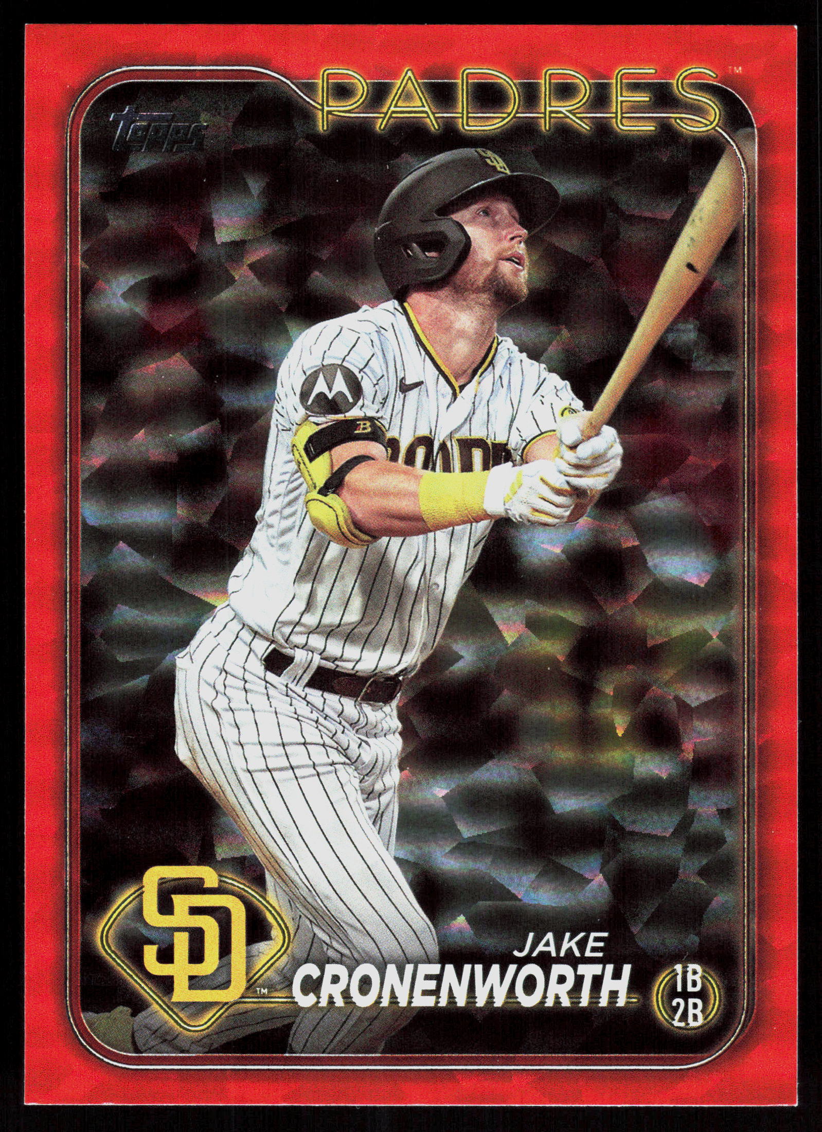 2024 Topps #237 Jake Cronenworth Orange Crackle Foil #/299