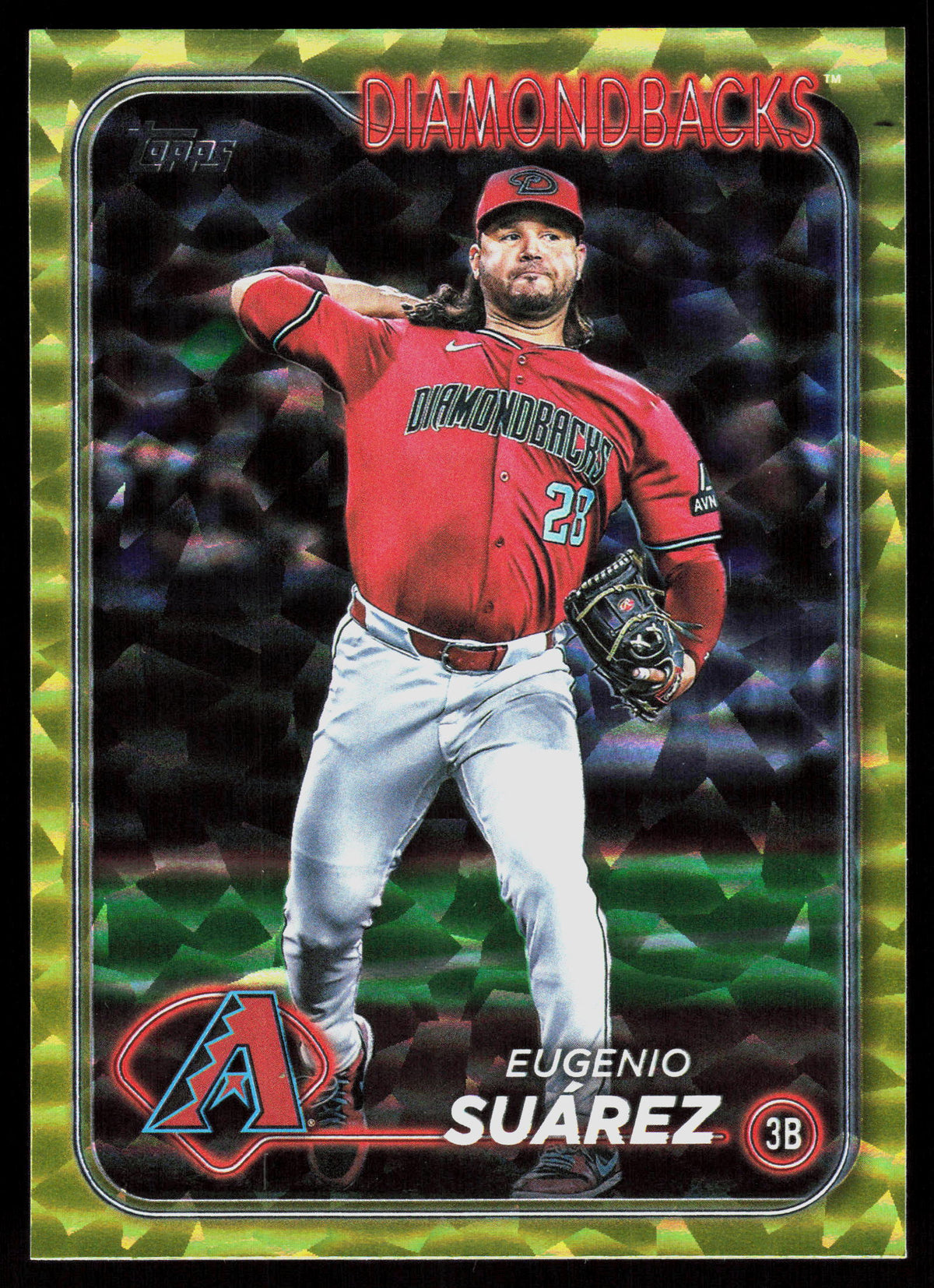 2024 Topps Chrome Update #USC74 Eugenio Suárez Gold RayWave Refractors #/50