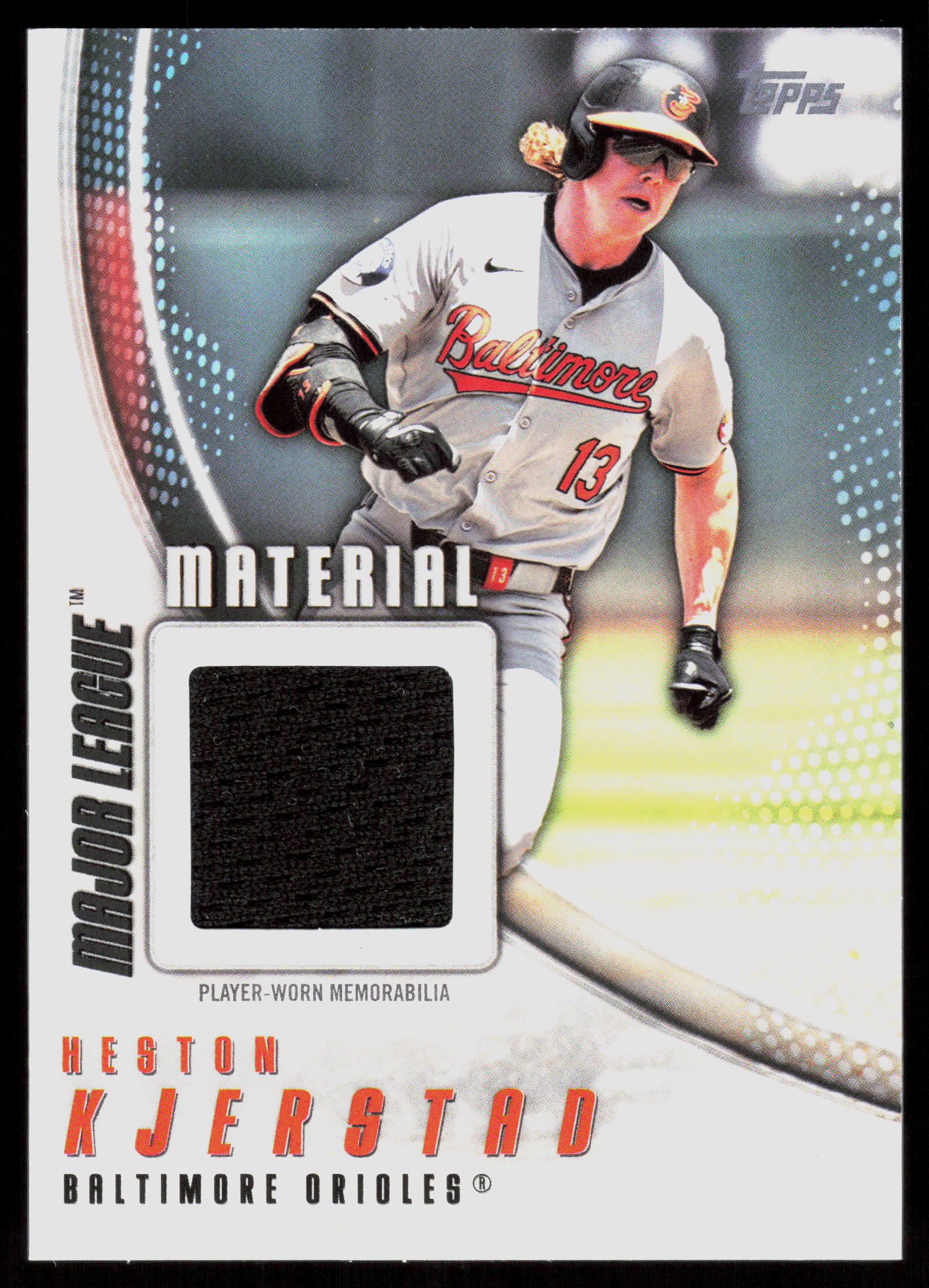 2025 Topps #MLM-HK Heston Kjerstad Major League Material Relics (Series One)
