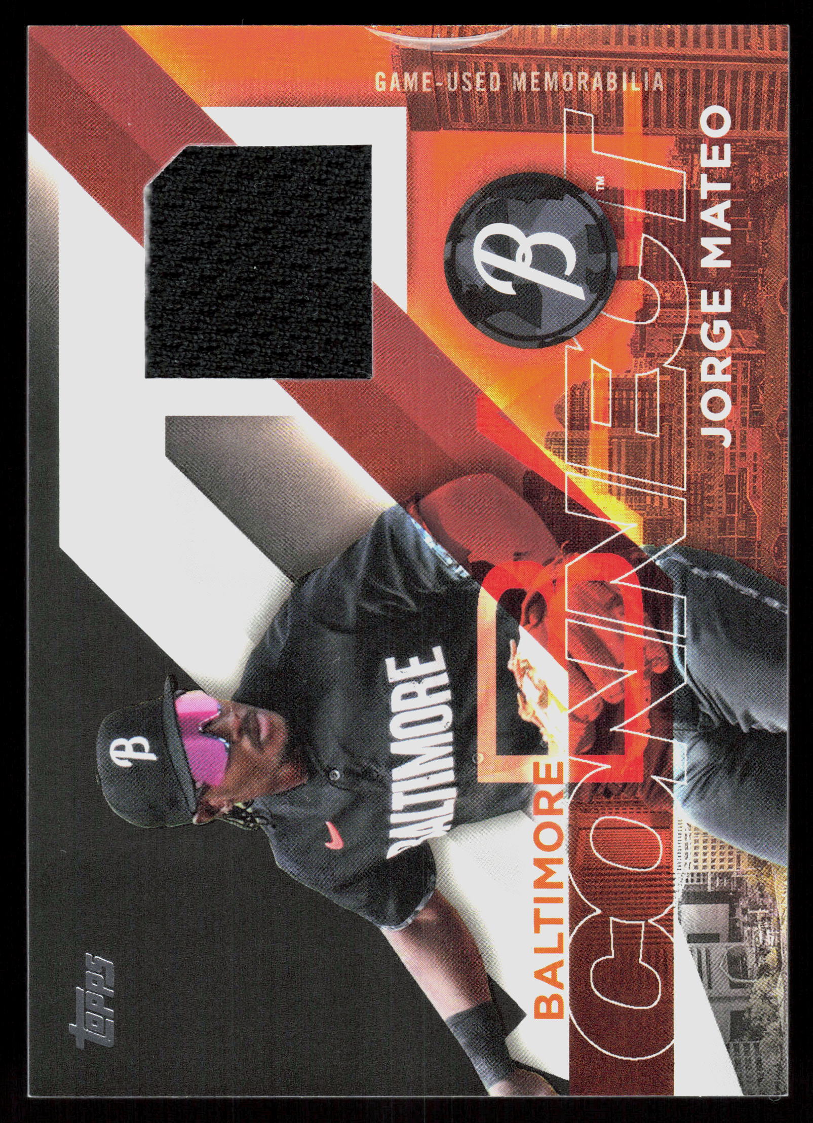 2024 Topps #CC-JMA Jorge Mateo City Connect Swatch Collection Relics
