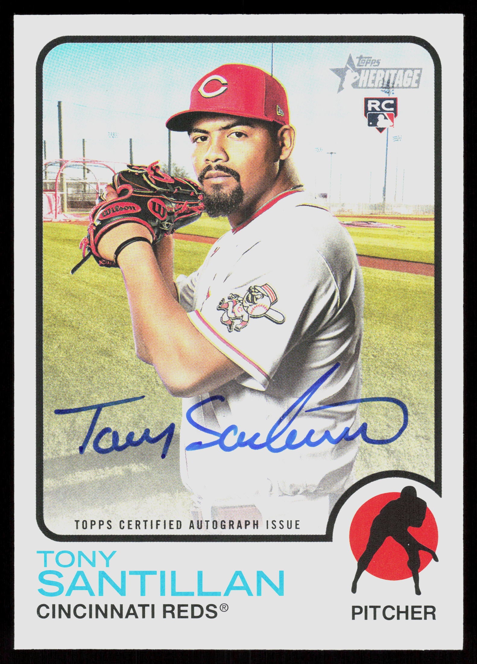 2022 Topps Heritage #ROA-TS Tony Santillan Real One Autographs