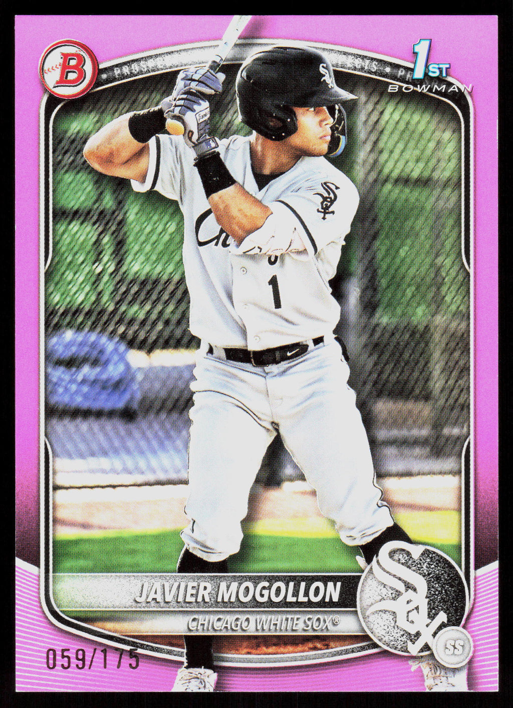 2025 Bowman #BP-68 Javier Mogollon Prospects Pink #/175
