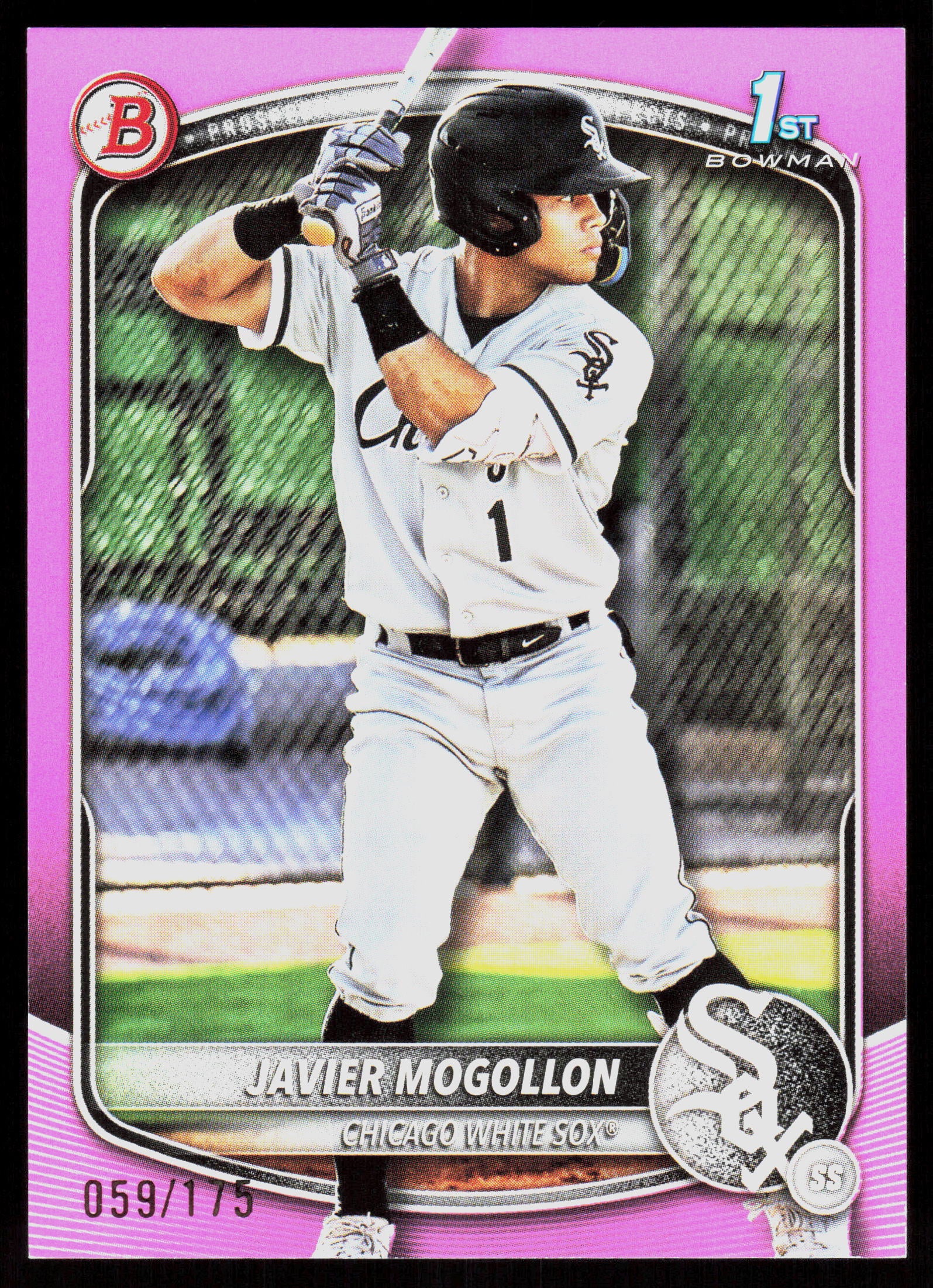 2025 Bowman #BP-68 Javier Mogollon Prospects Pink #/175