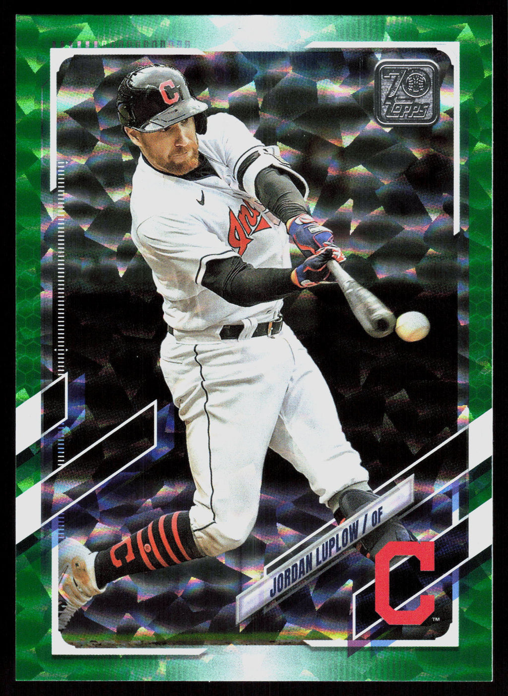 2021 Topps Update #US209 Jordan Luplow Green Foilboard #/499