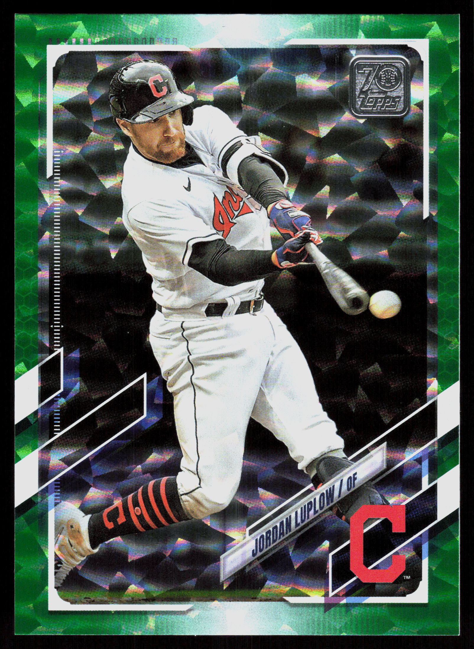 2021 Topps Update #US209 Jordan Luplow Green Foilboard #/499
