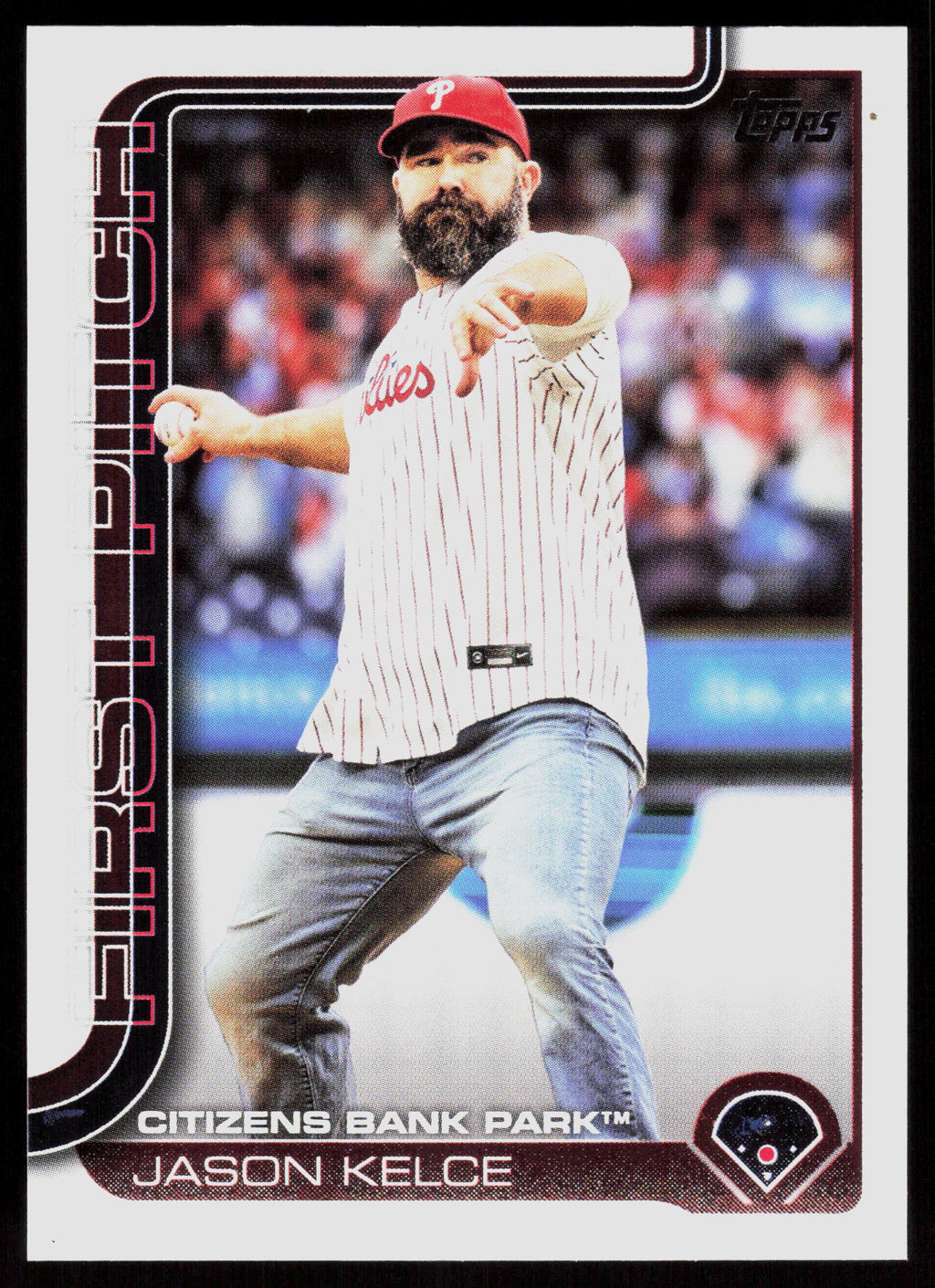 2025 Topps #FP-1 Jason Kelce First Pitch (Series One)