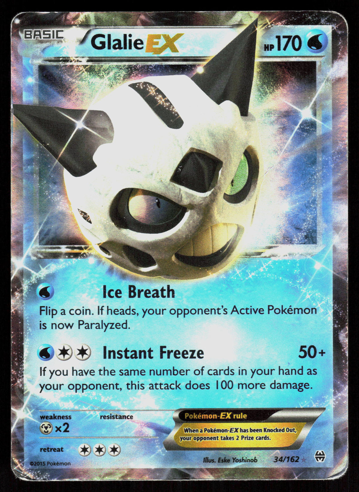 XY - BREAKthrough #34/162 Glalie EX