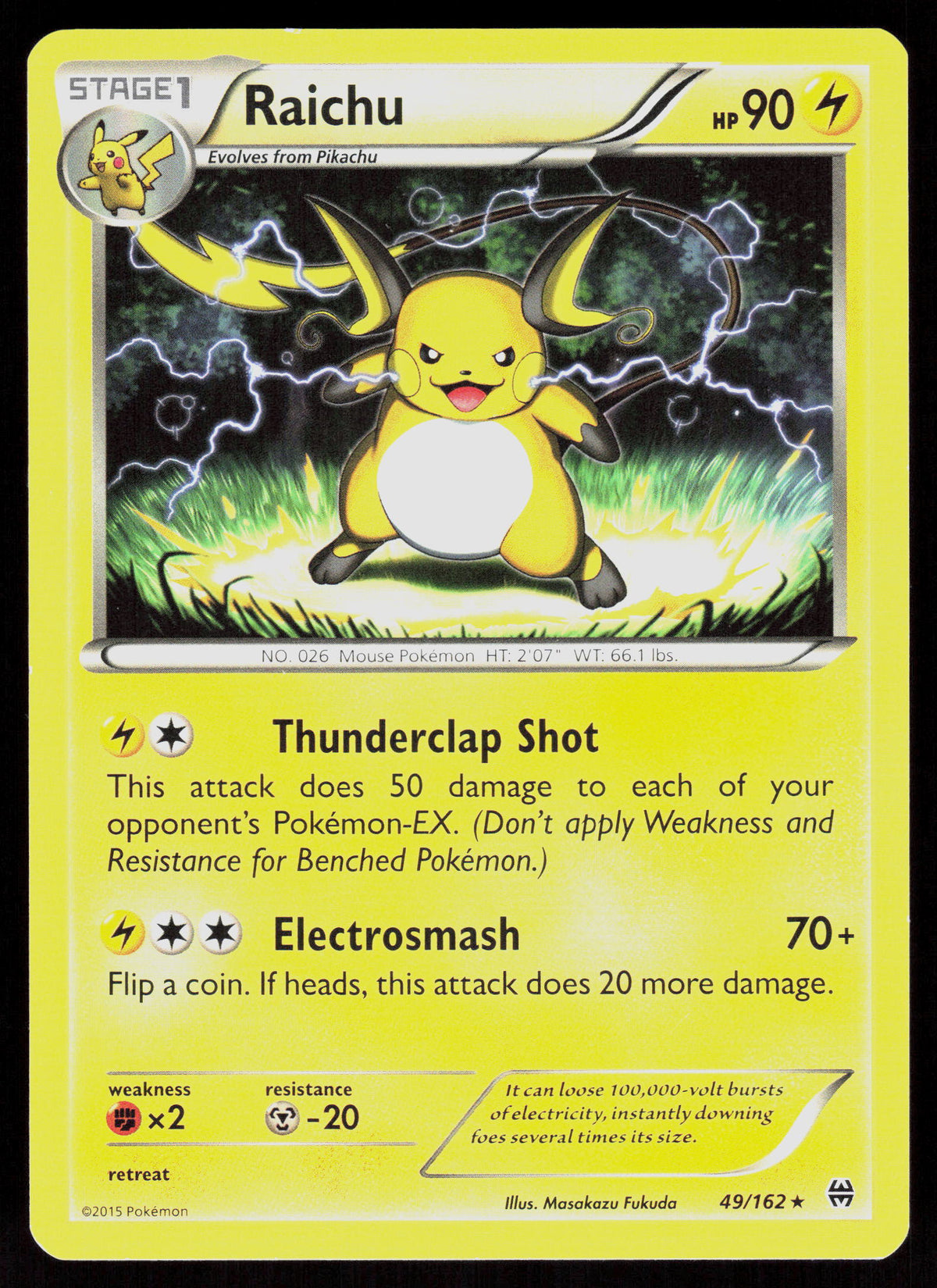 XY - BREAKthrough #49/162 Raichu