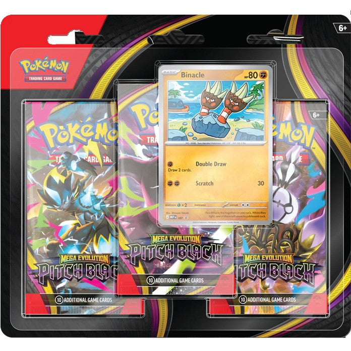 Pokémon TCG: Mega Evolution - Pitch Black 3-Pack Blister